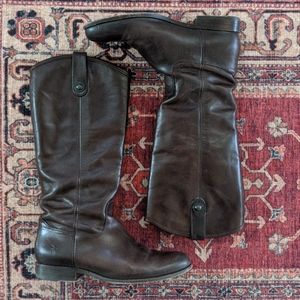 Frye Melissa Boots Chocolate Brown 9.5